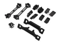 TRAXXAS BODY CONVERSION KIT, SLASH 2WD (INCLUDES FRONT & REAR BODY MOUNTS, LATCHES, HARDWARE) (FOR CLIPLESS MOUNTING)