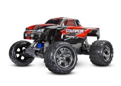 TRAXXAS STAMPEDE 1/10 SCALE MONSTER TRUCK TQ 2.4GHZ INCL. ACCU EN USB-C LADER  RED TRX36054-8RED