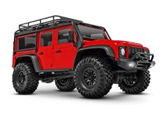 TRAXXAS TRX-4M 1/18 Schaal en Trail Crawler Land Rover 4WD Elektrische Truck met TQ Rood TRX97054-1RED