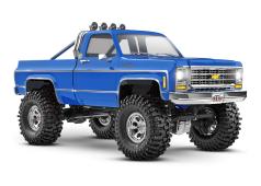 TRAXXAS TRX-4M HIGH TRAIL CRAWLER MET 1979 CHEVROLET K10 BODY: 1/18 SCHAAL 4WD ELEKTRISCHE AUTO BLAUW