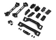 TRAXXAS TRX6928 BODY CONVERSION KIT, SLASH 4X4 (INCLUDES FRONT & REAR BODY MOUNTS, LATCHES, HARDWARE) (FOR CLIPLESS MOUN