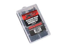 TRAXXAS TRX7998X HARDWARE KIT, ZWART ROESTVRIJ STAAL, XRT (BEVAT ALLE ROESTVRIJ STALEN HARDWARE DIE OP XRT WORDT GEBRUIK