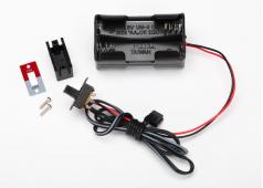 Traxxas TRX3170X Batterij houder, 4-cell/ Met on-off switch