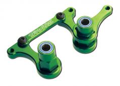 Traxxas TRX3743G Stuurinrichting bellcranks, stuurstang (groen-geanodiseerd T6 aluminium) / 5x8mm kogellagers (4) hardwa