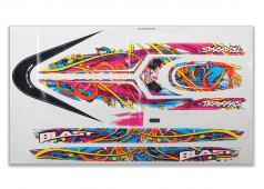 Traxxas TRX3816 Blast sticker set (swirl patroon) (waterproof)