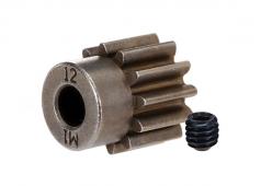 Traxxas TRX6485X Tandwiel, 12-T pinion (1.0 metric pitch) (past op 5mm as) / stelschroef