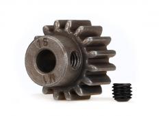 Traxxas TRX6489X Tandwiel, 16-T pinion (1.0 metric pitch) (past op 5mm as) / stelschroef