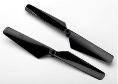 Traxxas TRX6626 Rotor blade set, black (2)/ 1.6x5mm BCS (2)