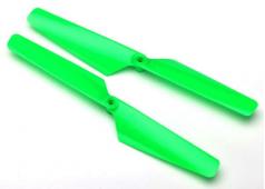 Traxxas TRX6631 Rotor blade set, green (2)/ 1.6x5mm BCS (2)