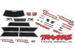 Traxxas TRX7213 Sticker vellen, Summit 1/16e