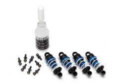 Traxxas TRX7560X Shocks, aluminum (blue-anodized) (assembled wit