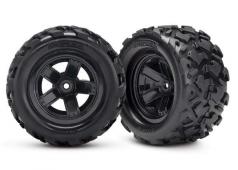 Traxxas TRX7672 Tires & wheels, assembled, glued (Teton 5-spoke 