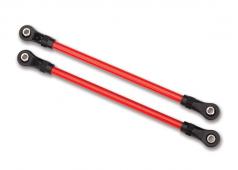 Traxxas TRX8145R Ophangarmen, achterbenen, rood (2) (5x115 mm, gepoedercoat staal) (samengesteld met holle kogels) (voor