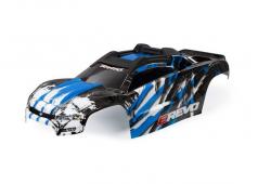 Traxxas TRX8611X Body, E-Revo, blauw / raam, grille, sticker met lichtplaat (gemonteerd met voorste en achterste carross