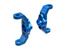 Traxxas TRX9733-BLUE Caster blocks, 6061-T6 aluminum (blue-anodized) (left & right)