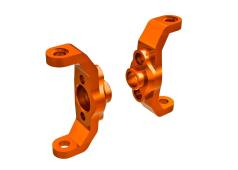 Traxxas TRX9733-ORNG Caster blocks, 6061-T6 aluminum (orange-anodized) (left & right)