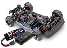Traxxas 4-TEC 2.0 BL-2S ZONDER BODY TRX83124-4R5 INCL. ACCU EN LADER