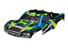 Traxxas BODY, SLASH 4X4 groen/blauw past ook op de VXL en 2WD TRX6844-GRN