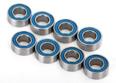 Traxxas Ball bearings, blue rubber sealed (4x8x3mm) (2)