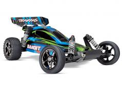 Traxxas Bandit VXL Brushless Blauw, met TSM TRX24076-4B Zonder Accu en Lader