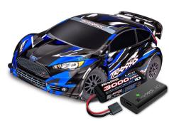 Traxxas Ford Fiesta ST Rally BL-2s - Blauw INCL. ACCU EN LADER
