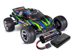 Traxxas Rustler 2WD BL-2S HD Groen INCL. ACCU EN LADER