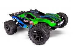 Traxxas Rustler 4X4 TQ 2.4GHz LED-lampjes (incl. batterij/12v oplader) - Groen TRX67064-61GRN