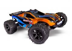 Traxxas Rustler 4X4 TQ 2.4GHz LED-lampjes (incl. batterij/oplader) - Oranje TRX67064-61ORNG