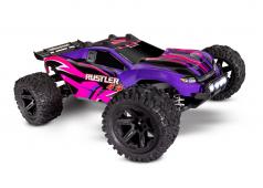 Traxxas Rustler 4X4 TQ 2.4GHz LED-lampjes (incl. batterij/oplader) - Paars TRX67064-61PINK