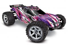 Traxxas Rustler 4X4 VXL Brushless Stadium Truck RTR TSM 2.4Ghz TRX67076-4 zonder batterij en lader Pink