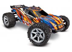 Traxxas Rustler 4X4 VXL Brushless Stadium Truck RTR TSM 2.4Ghz TRX67076-4 zonder batterij en lader oranje