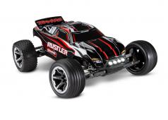 Traxxas Rustler TQ 2,4 GHz LED-verlichting (incl. batterij/oplader) - Zwart Rood