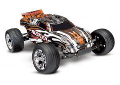 Traxxas Rustler XL-5 electro truggy RTR Orange met accu en 12V lader TRX37054-1ORA