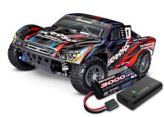 Traxxas SLASH 4X4 BL-2S BRUSHLESS 1/10 SCALE 4WD SHORT COURSE TRUCK TQ 2.4GHZ - RED TRX68154-4RED INCL. ACCU EN LADER