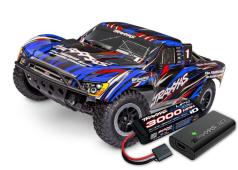 Traxxas Slash Brushless BL-2s: 1/10 2WD HD - Blue TRX58334-4BLUE INCL. ACCU EN LADER