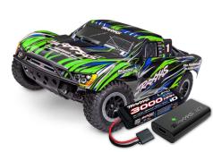 Traxxas Slash Brushless BL-2s: 1/10 2WD HD -Green TRX58334-4GRN INCL. ACCU EN LADER