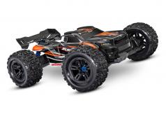 Traxxas Sledge: 1/8 4WD Oranje borstelloze elektrische monstertruck met TQi 2,4 GHz Traxxas Link-enabled radiosysteem en