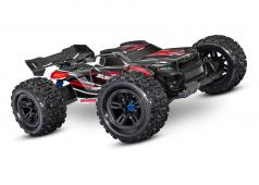 Traxxas Sledge: 1/8 4WD Rood borstelloze elektrische monstertruck met TQi 2,4 GHz Traxxas Link-enabled radiosysteem en T