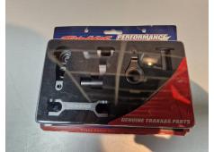 Traxxas Steering bellcranks (left & right)/ draglink (6061-T6 aluminum, gray-anodized) (fits X-Maxx)