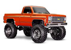 Traxxas TRX-4 Scale and Trail Crawler met Chevrolet K10 Truck Body Metalic Koper uit 1979: 4WD elektrische truck met TQi