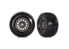 Traxxas TRX10774-GRAY Gray Mini XRT Wheels w/ Response Pro Tires (2)