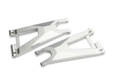 Traxxas TRX10930X-SLVR Suspension arm, lower (left and right, front) (6061-T6 aluminum, silver-anodized)