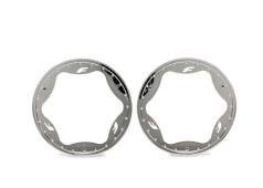 Traxxas TRX10948-CHRM Beadlock rings, rear, chrome (4.3") (2)
