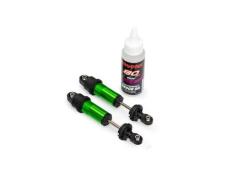 Traxxas TRX10961-GRN Shocks, GT-Maxx, front, aluminum, green-anodized (fully assembled w/o springs) (2)