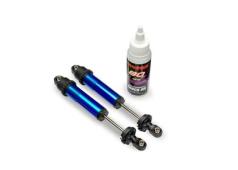 Traxxas TRX10962-BLUE Shocks, GT-Maxx, rear, aluminum, blue-anodized (fully assembled w/o springs) (2)
