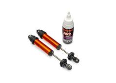 Traxxas TRX10962-ORNG  TRX10962-ORNG  Shocks, GT-Maxx, rear, aluminum, orange-anodized (fully assembled w/o springs) (2)