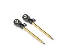 Traxxas TRX10963T Shock shafts, GT-Maxx, 72mm (assembled with rod ends & hollow balls) (TiN-coated) (2)