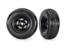 Traxxas TRX10972  Banden en velgen, gemonteerd en gelijmd Pro Scale Sand Car zwarte velgen