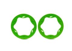 Traxxas TRX10976-GRN  TRX10976-GRN  Beadlock rings, front, green (3.5") (2)