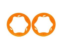 Traxxas TRX10977-ORNG Beadlock rings, rear, orange (3.9") (2)